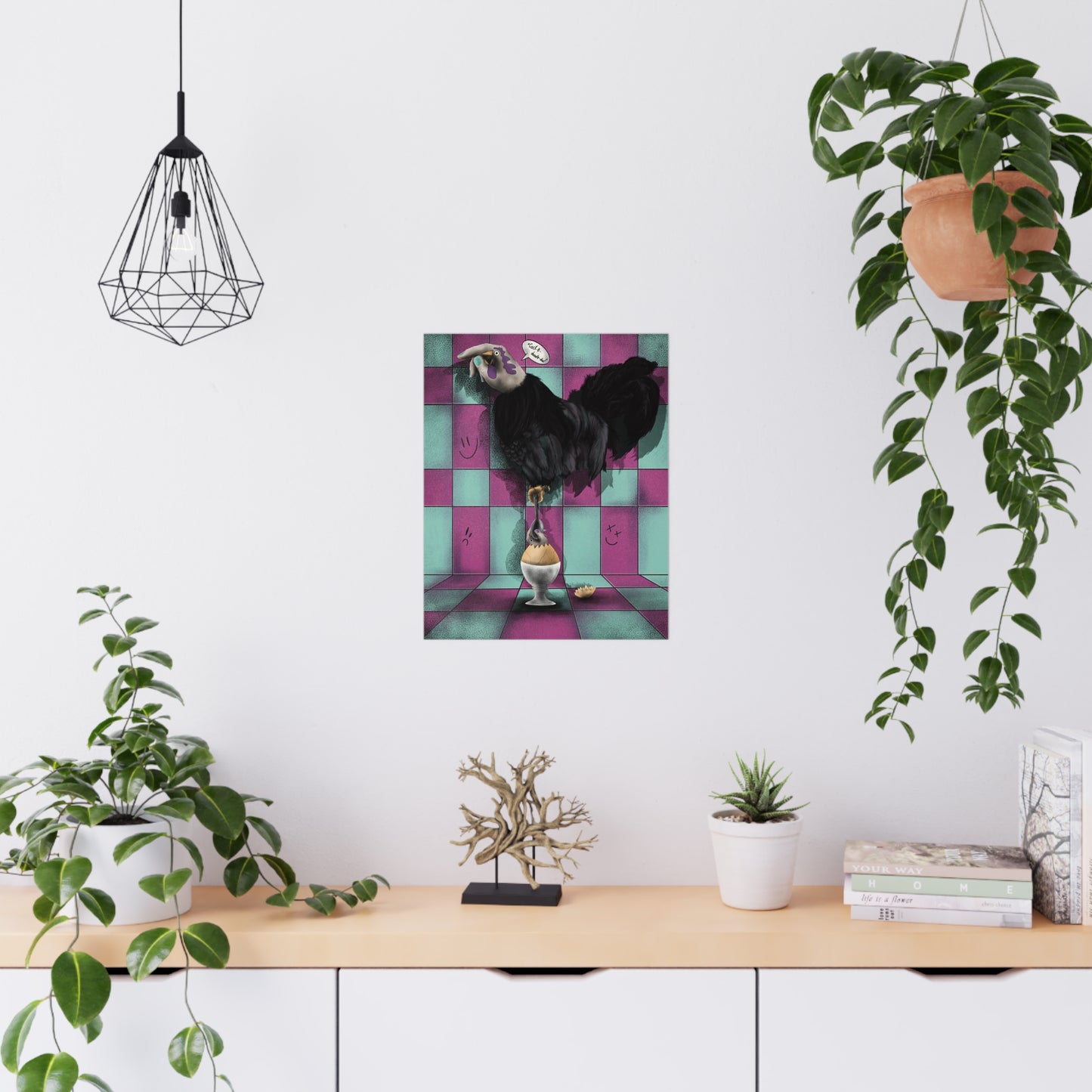 Surreal and psychedelic alternative design poster showcasing imaginative, colorful, and dreamlike visuals for art lovers