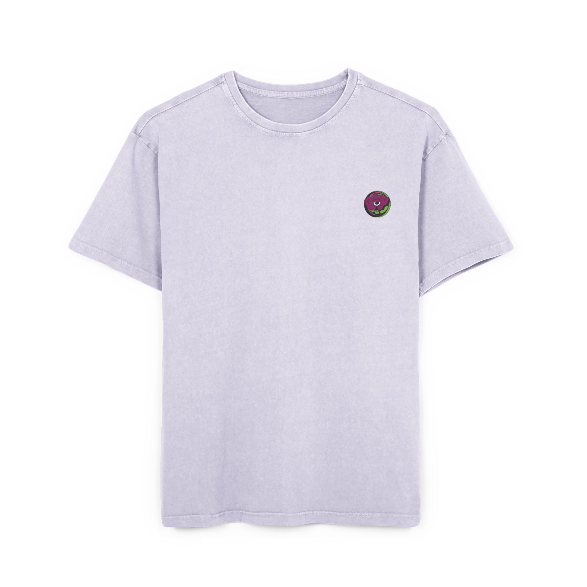 Oversized T-shirt with handcrafted surrealist graphic print.