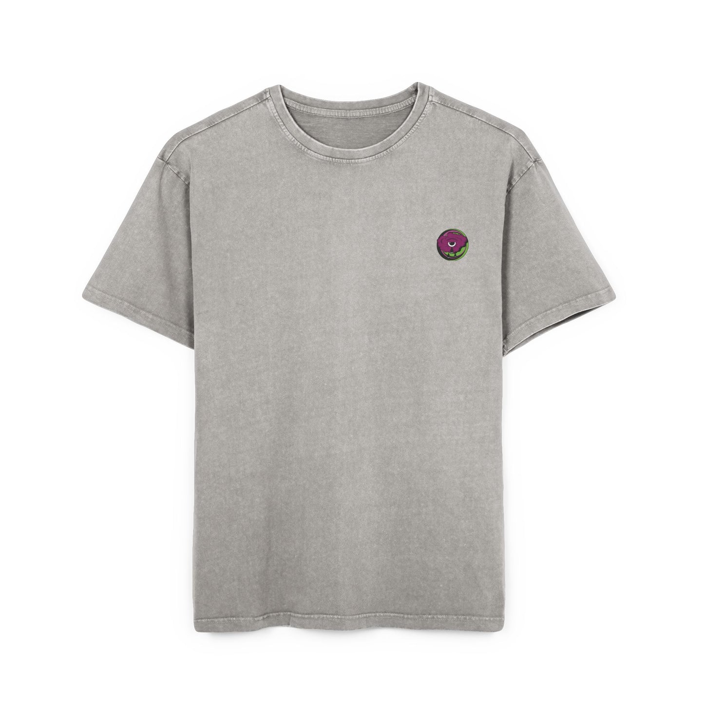 Oversized T-shirt with handcrafted surrealist graphic print.