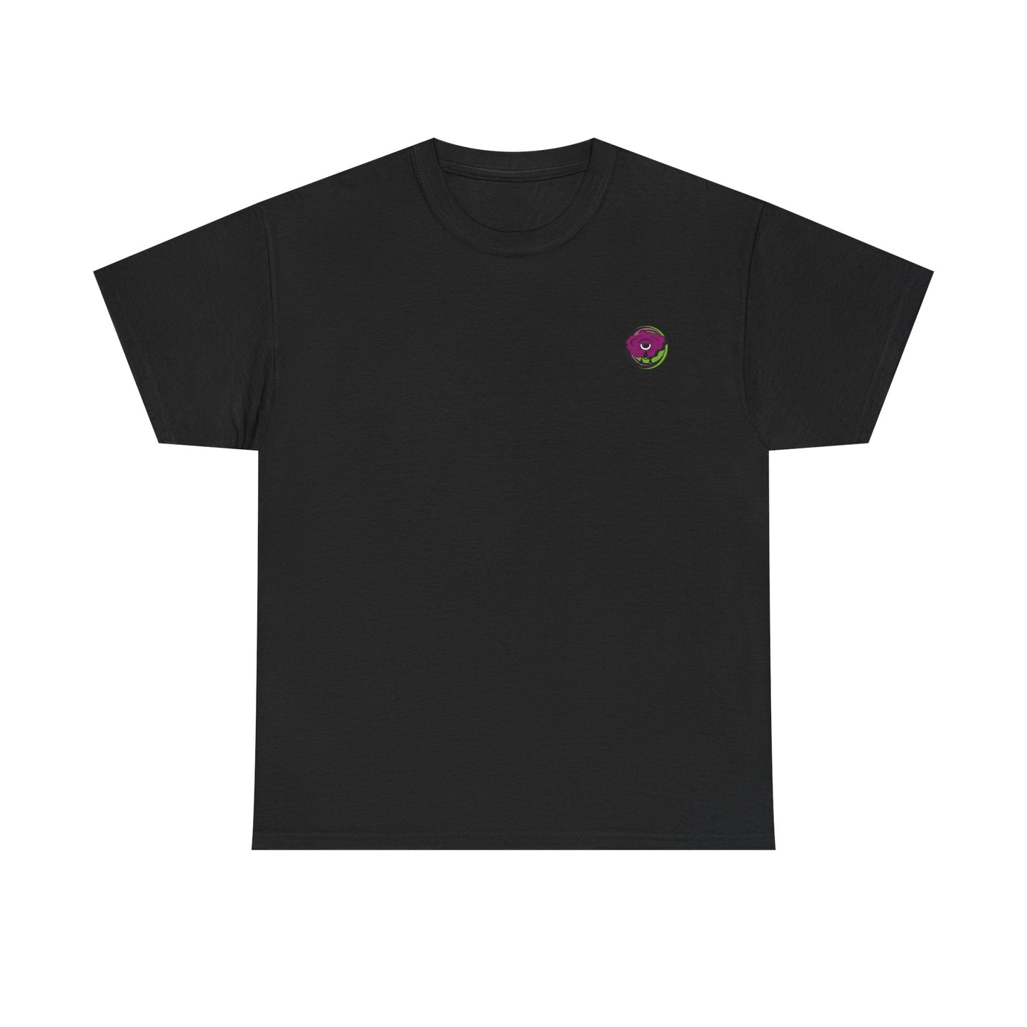 Regular fit T-shirt featuring surreal floral vomit psychedelic graphic print