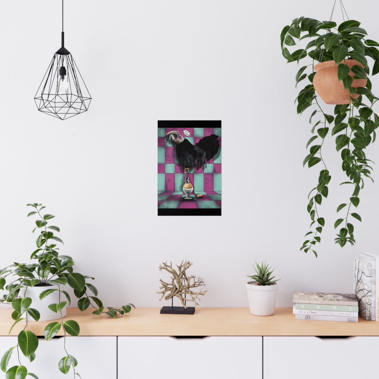 Surreal and psychedelic alternative design poster showcasing imaginative, colorful, and dreamlike visuals for art lovers