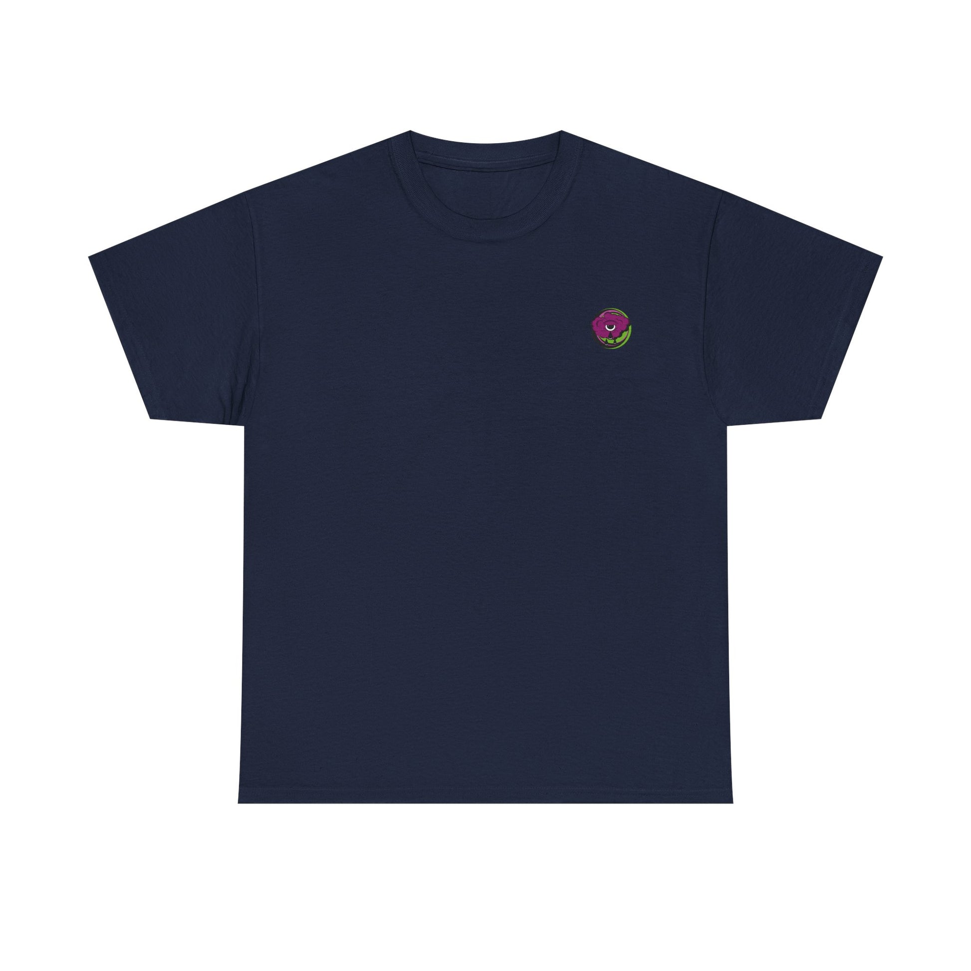 Regular fit T-shirt featuring surreal floral vomit psychedelic graphic print