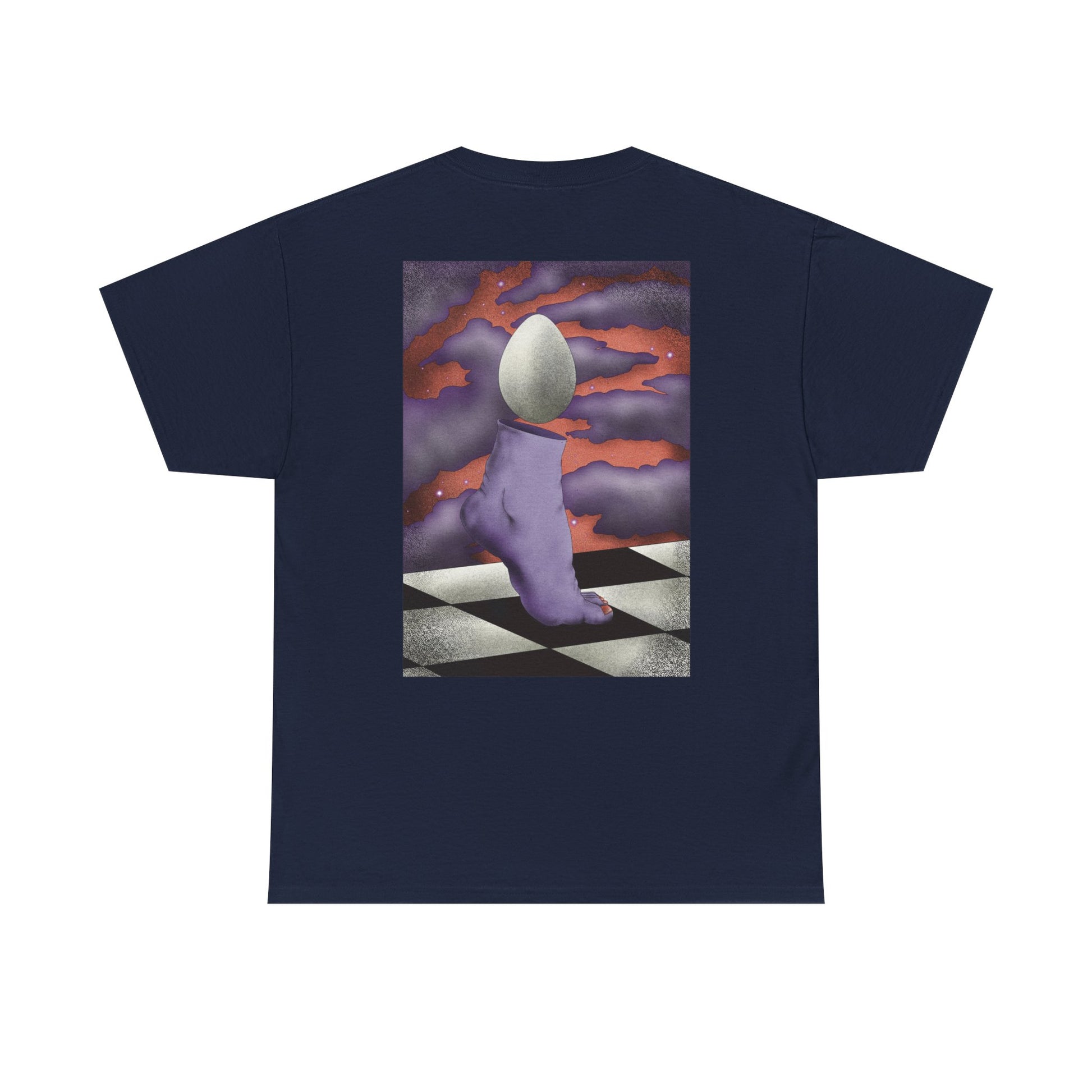 Regular fit T-shirt featuring surreal floral vomit psychedelic graphic print