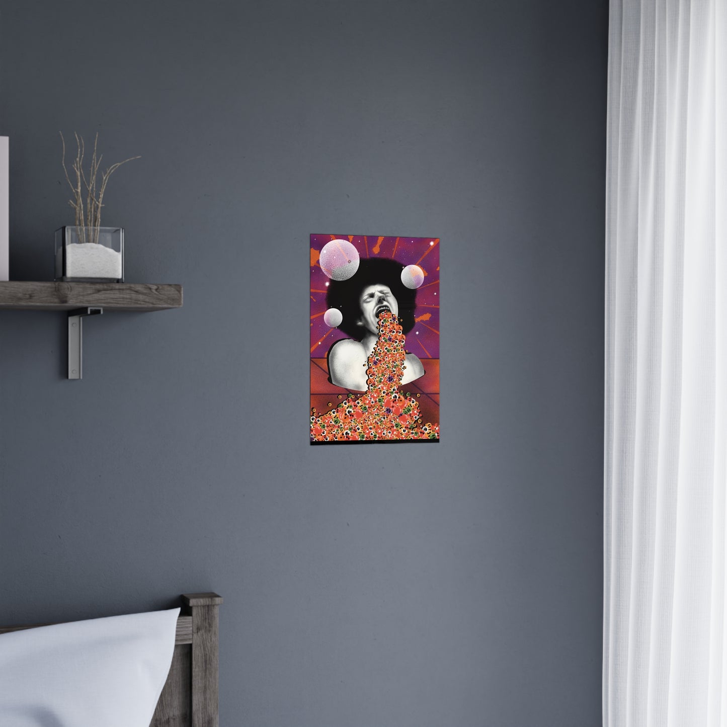 Surreal and psychedelic alternative design poster showcasing imaginative, colorful, and dreamlike visuals for art lovers