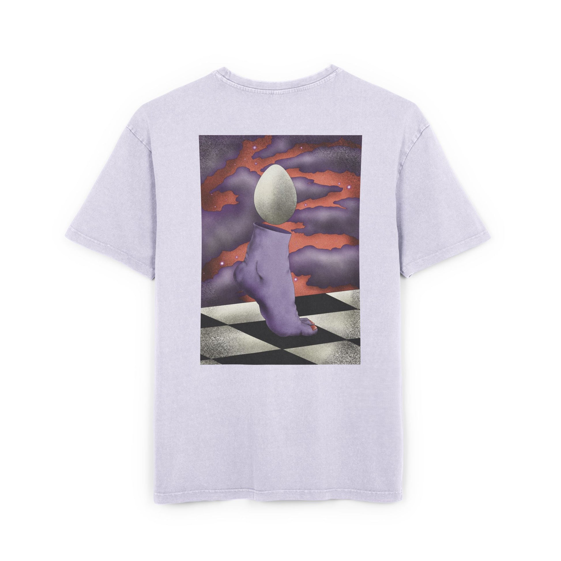 Oversized T-shirt with a unique surrealist print created by the artist, blending expressive artwork with a comfortable streetwear-inspired fit