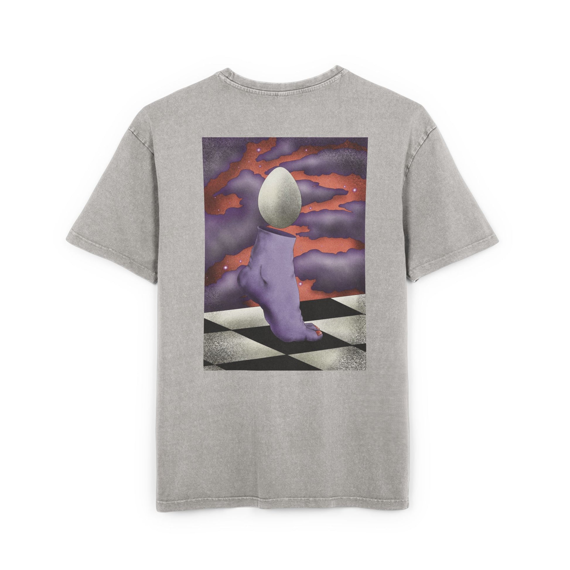 Oversized T-shirt with a unique surrealist print created by the artist, blending expressive artwork with a comfortable streetwear-inspired fit