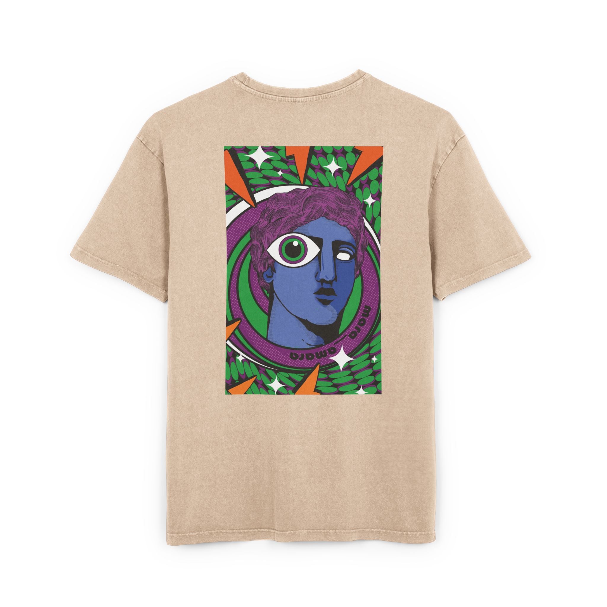 Psychedelic & Original Surrealist T-Shirt Acid Wash Oversize