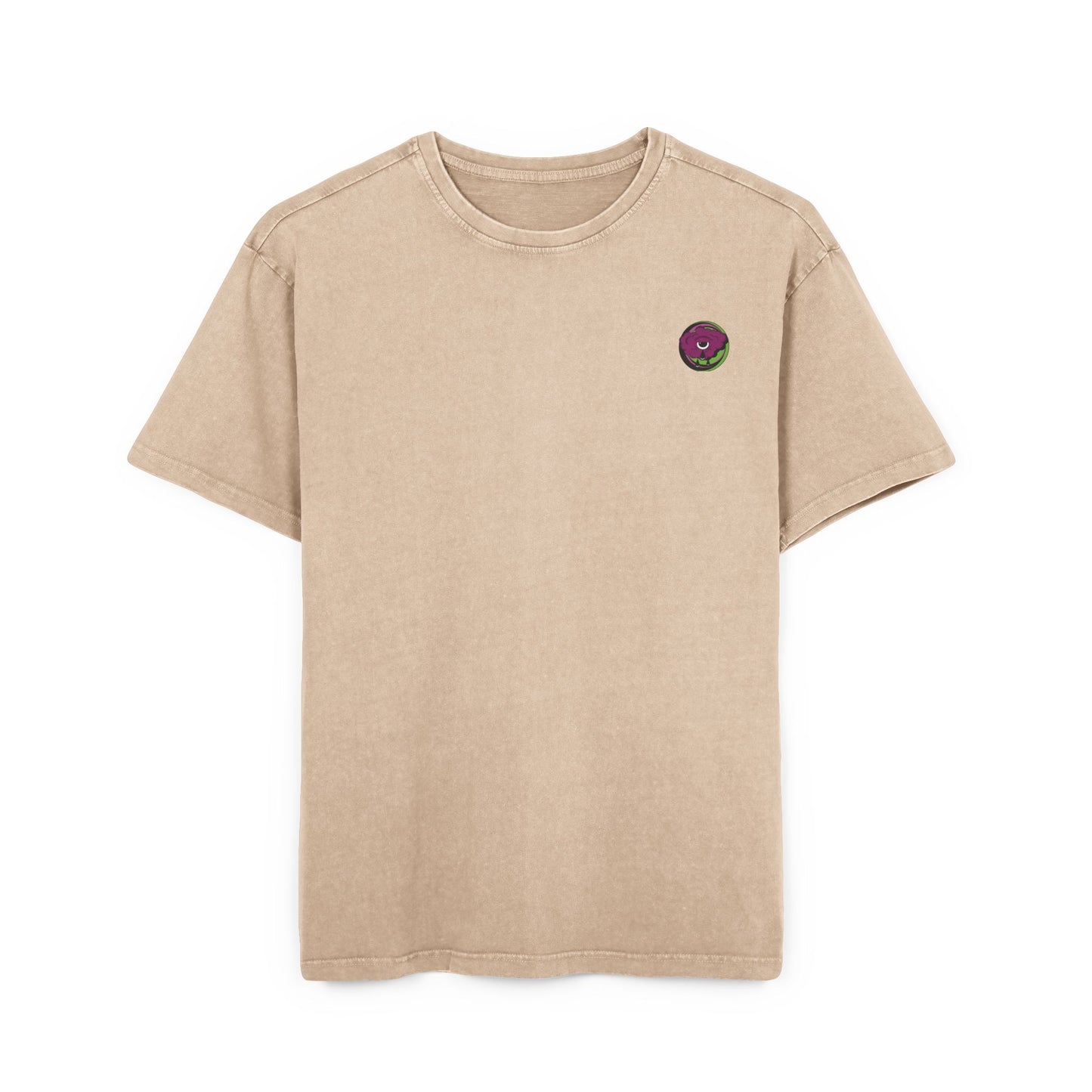 Oversized T-shirt with handcrafted surrealist graphic print on cotton fabric.