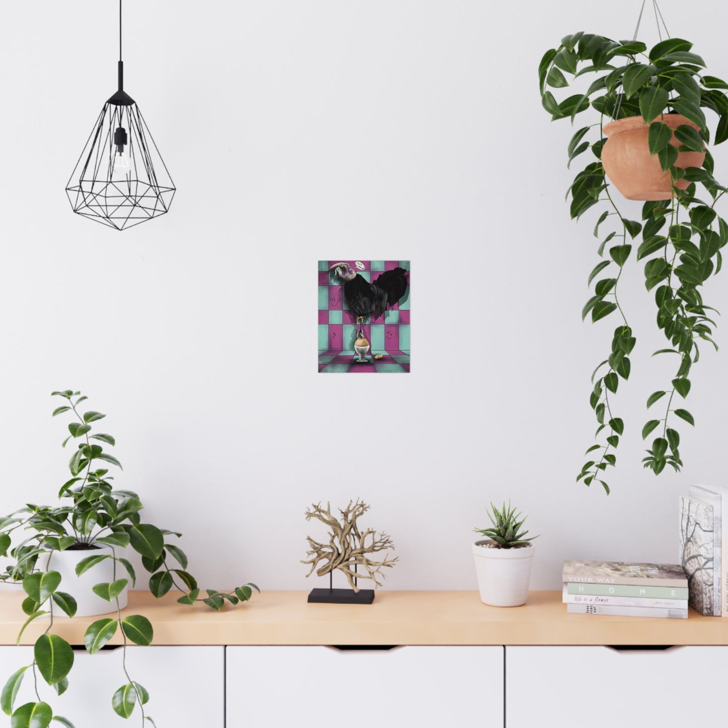 Surreal and psychedelic alternative design poster showcasing imaginative, colorful, and dreamlike visuals for art lovers