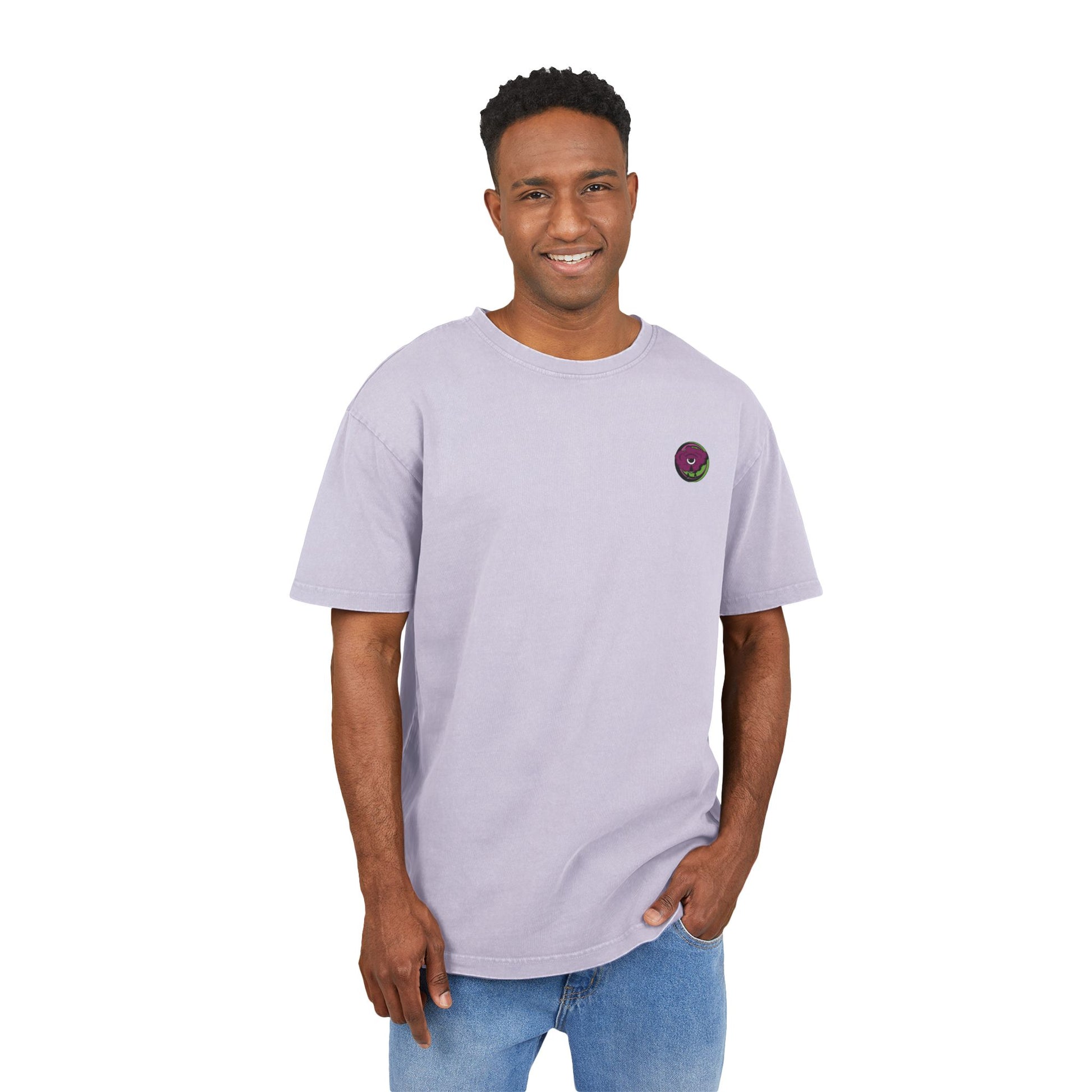 Oversized tee with a handcrafted surrealist graphic. Bold, expressive, and made to stand out