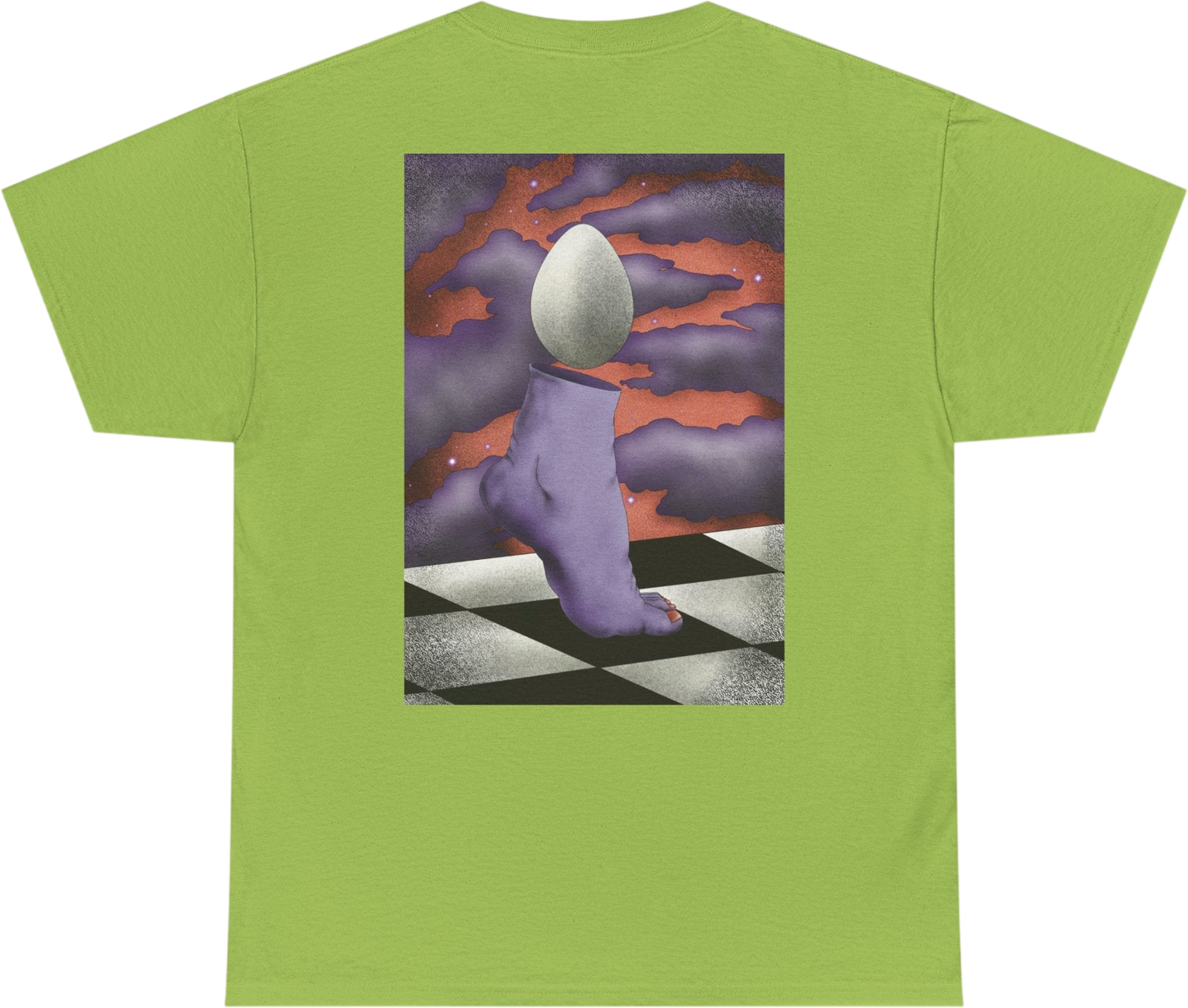 Regular fit T-shirt featuring surreal floral vomit psychedelic graphic print