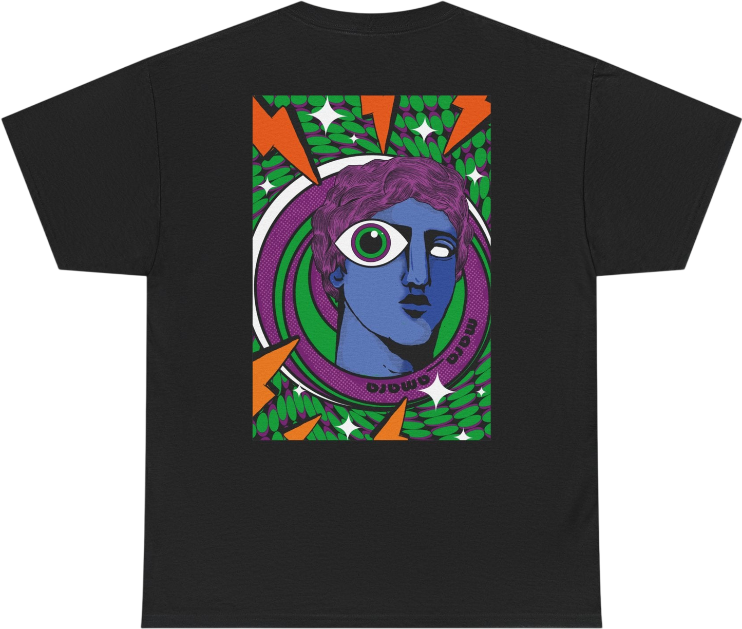 Regular fit graphic T-shirt with original surreal psychedelic artwork printed on premium cotton.