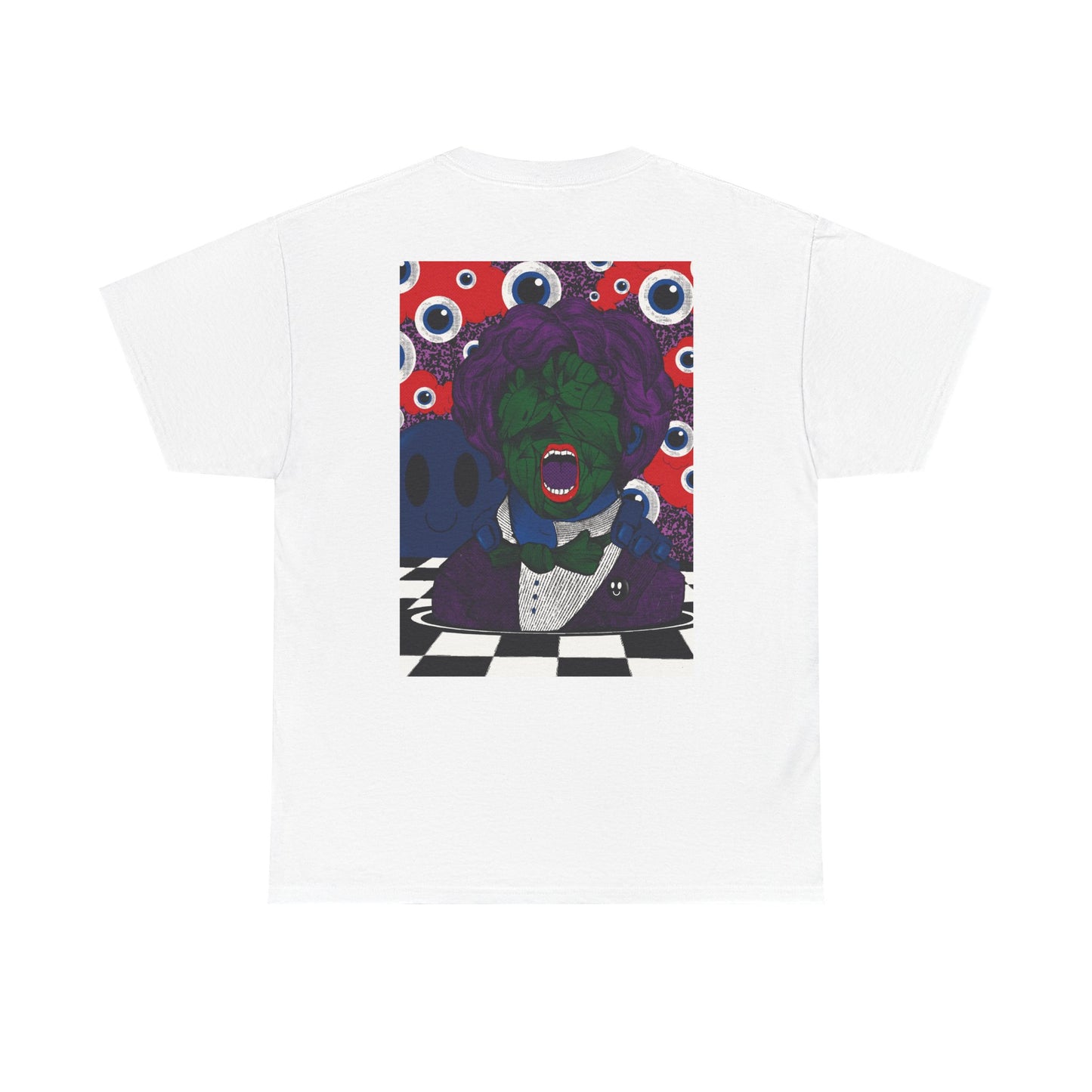 Surreal psychedelic graphic T-shirt, regular fit unisex tee in premium cotton with bold artistic print.