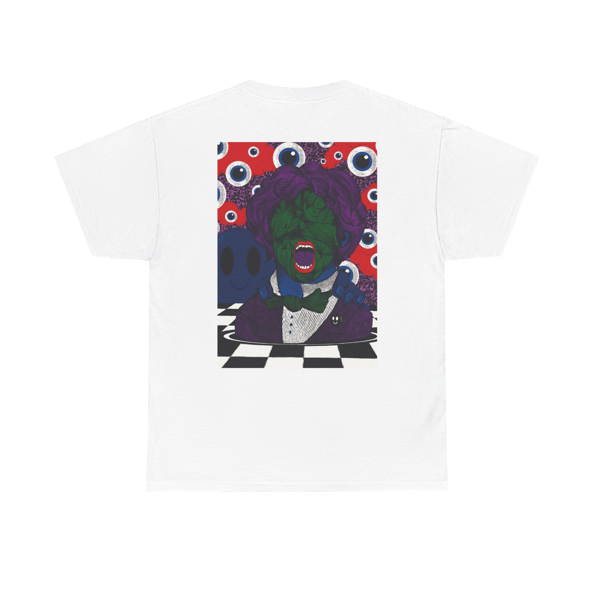 Surreal psychedelic graphic T-shirt, regular fit unisex tee in premium cotton with bold artistic print.
