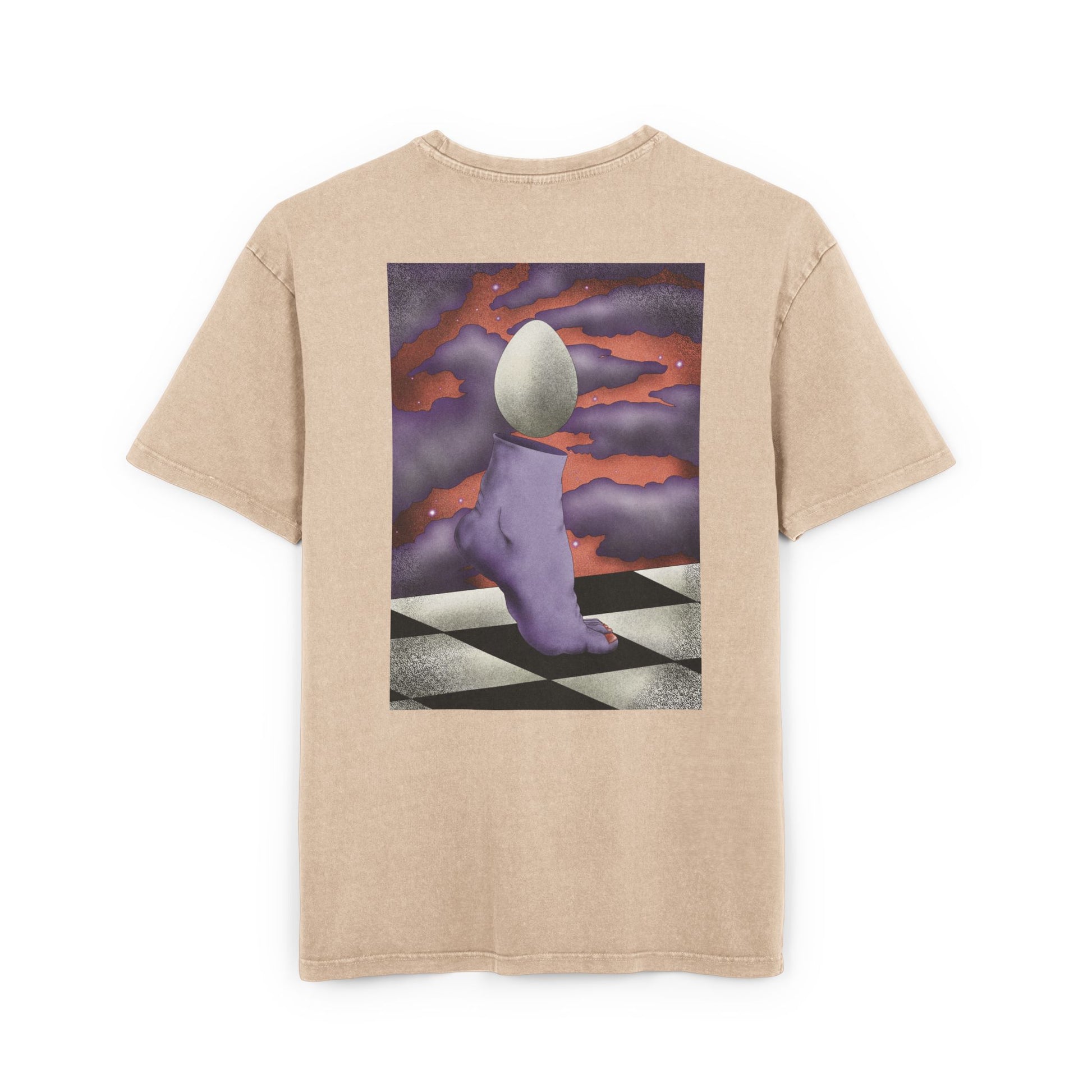 Oversized T-shirt with a unique surrealist print created by the artist, blending expressive artwork with a comfortable streetwear-inspired fit