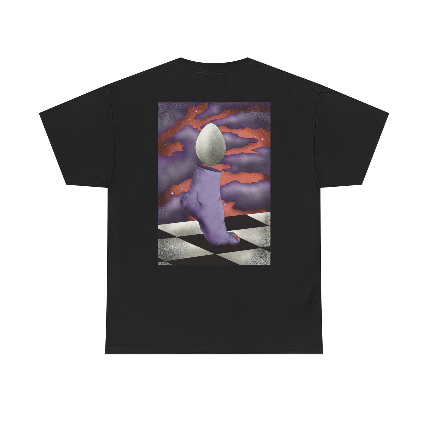 Regular fit T-shirt featuring surreal floral vomit psychedelic graphic print