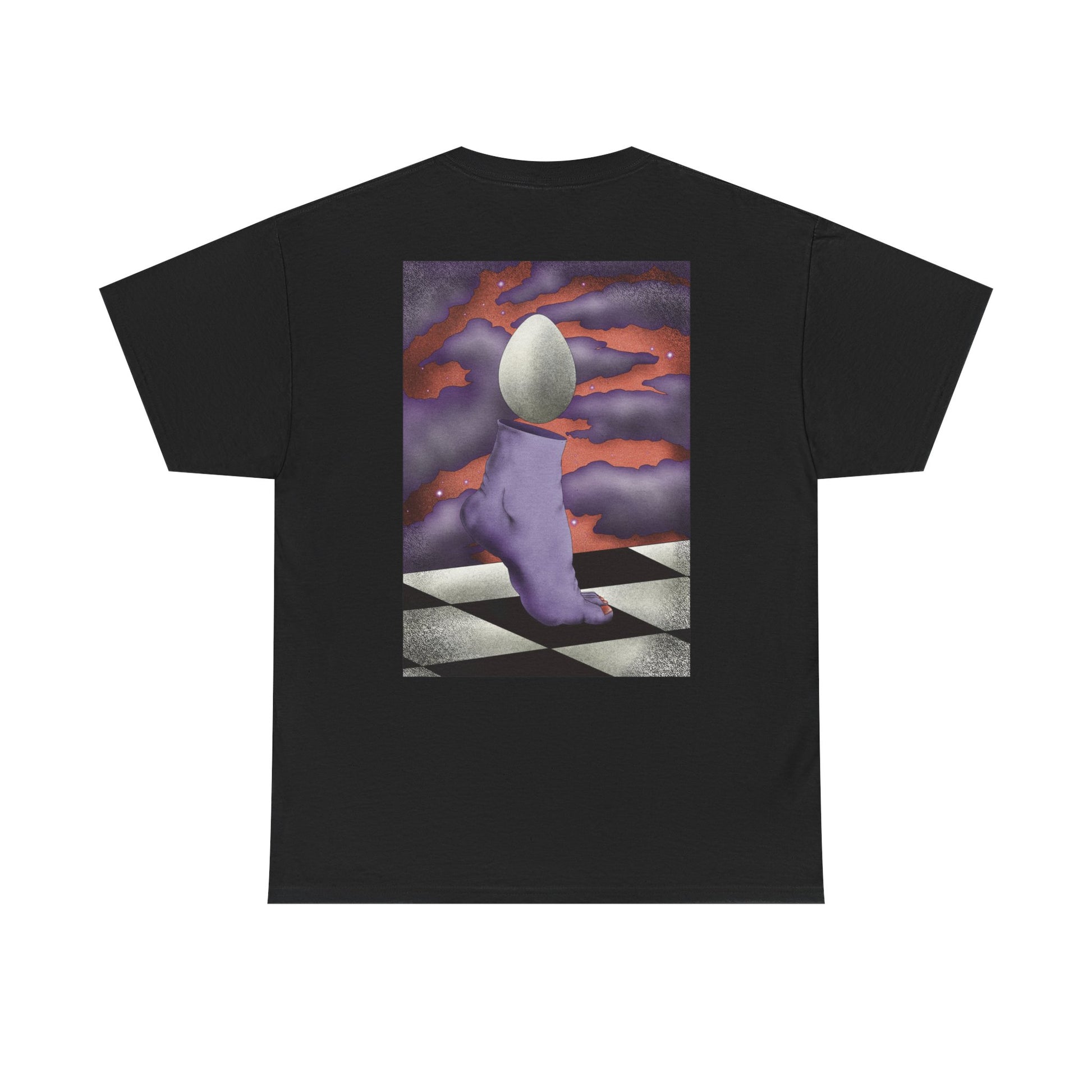 Regular fit T-shirt featuring surreal floral vomit psychedelic graphic print