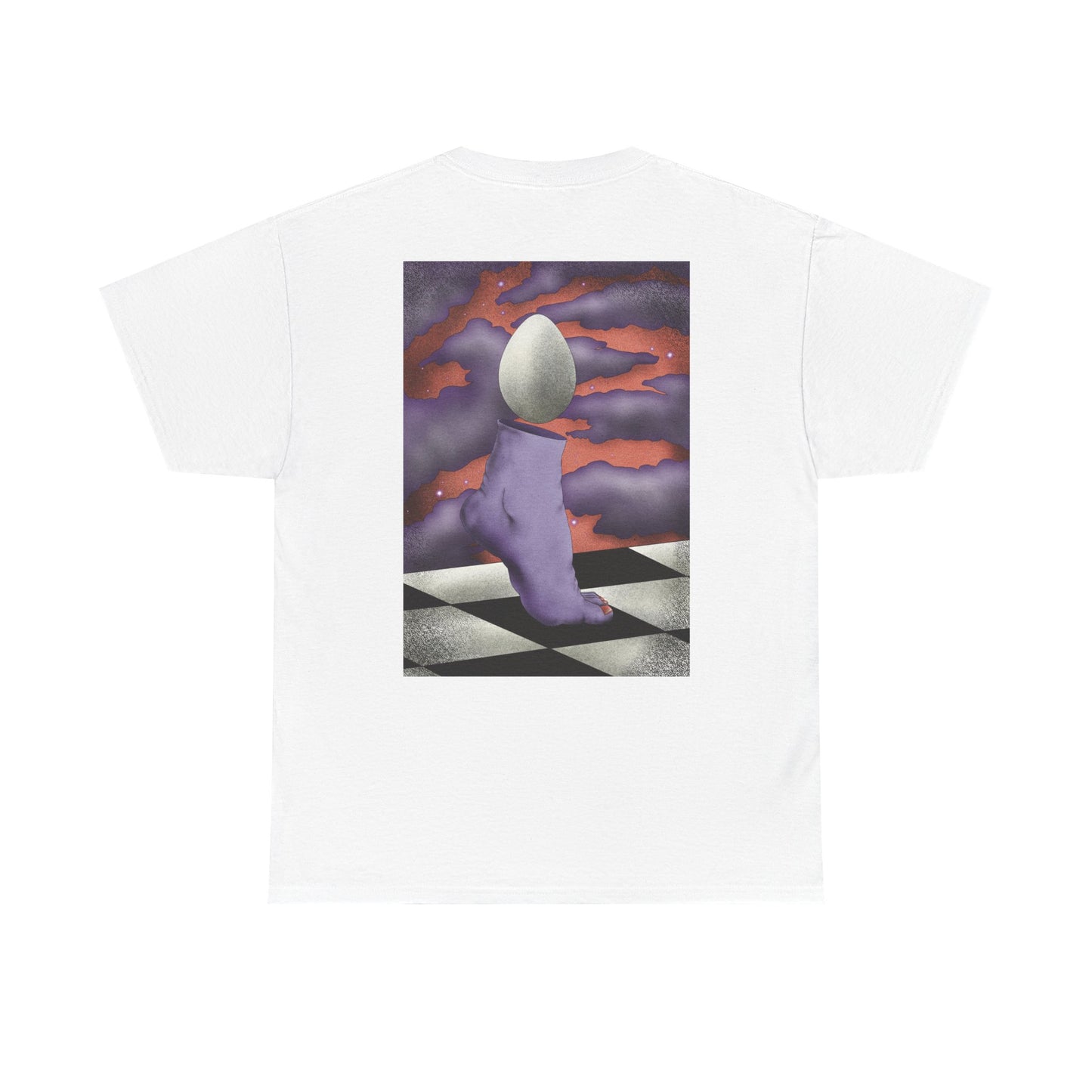 Regular fit T-shirt featuring surreal floral vomit psychedelic graphic print