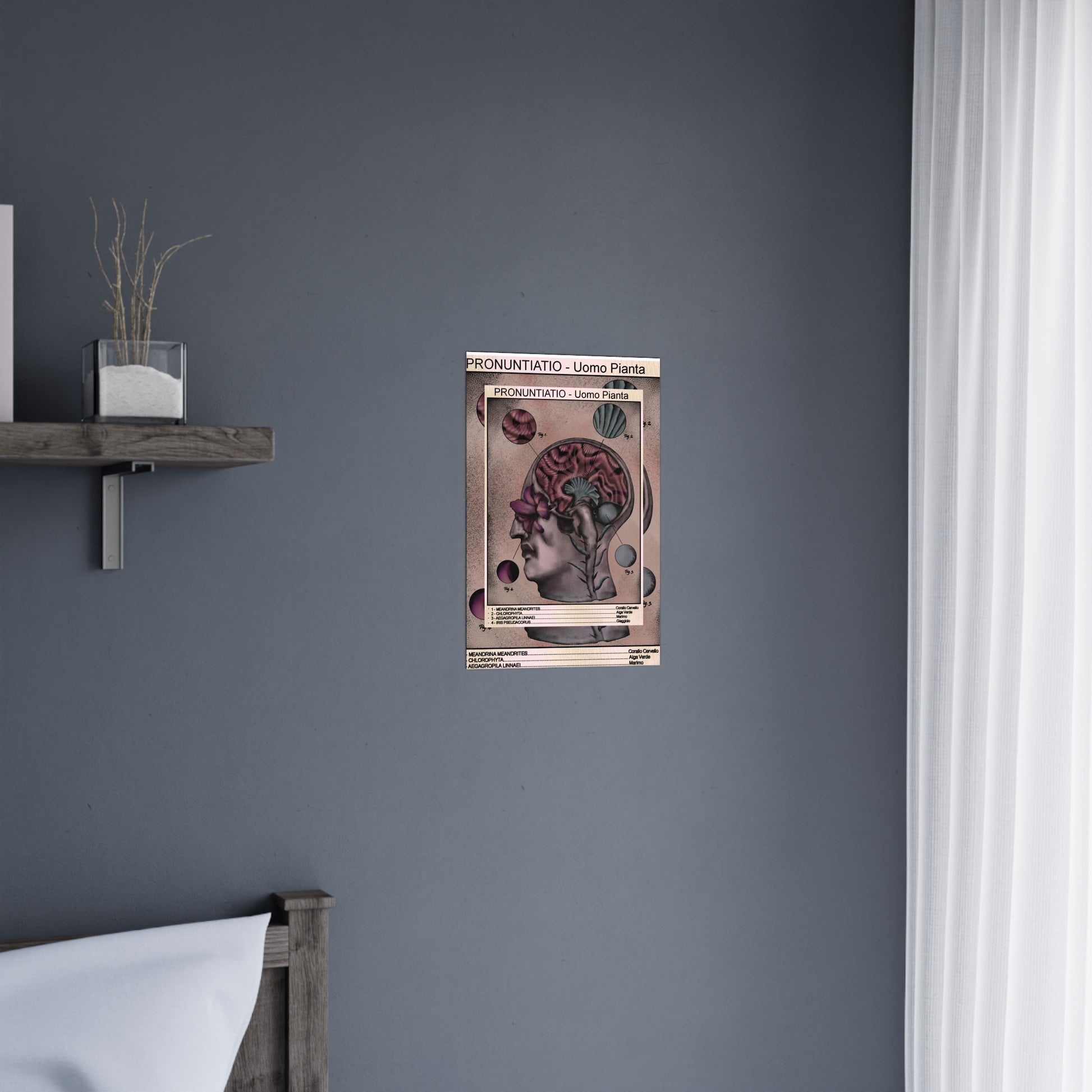 Alternative surreal psychedelic art poster with vibrant colors, abstract visuals, and unique mind-bending design