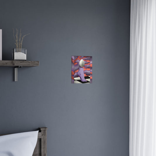 Alternative surreal psychedelic art poster with vibrant colors, abstract visuals, and unique mind-bending design