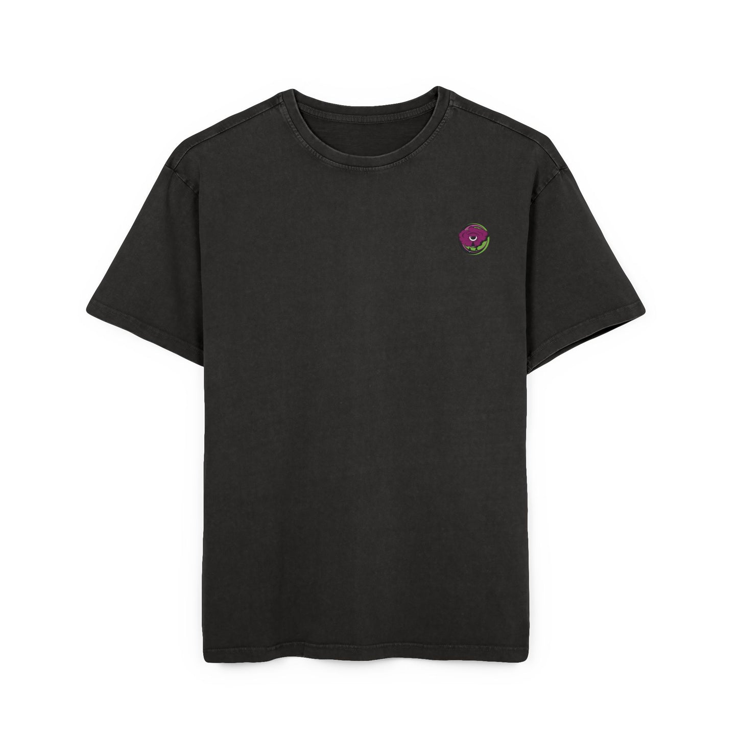 Oversized T-shirt with original surrealist graphic print, featuring bold artistic imagery and a relaxed streetwear fit, designed by the artist for a unique and eye-catching look