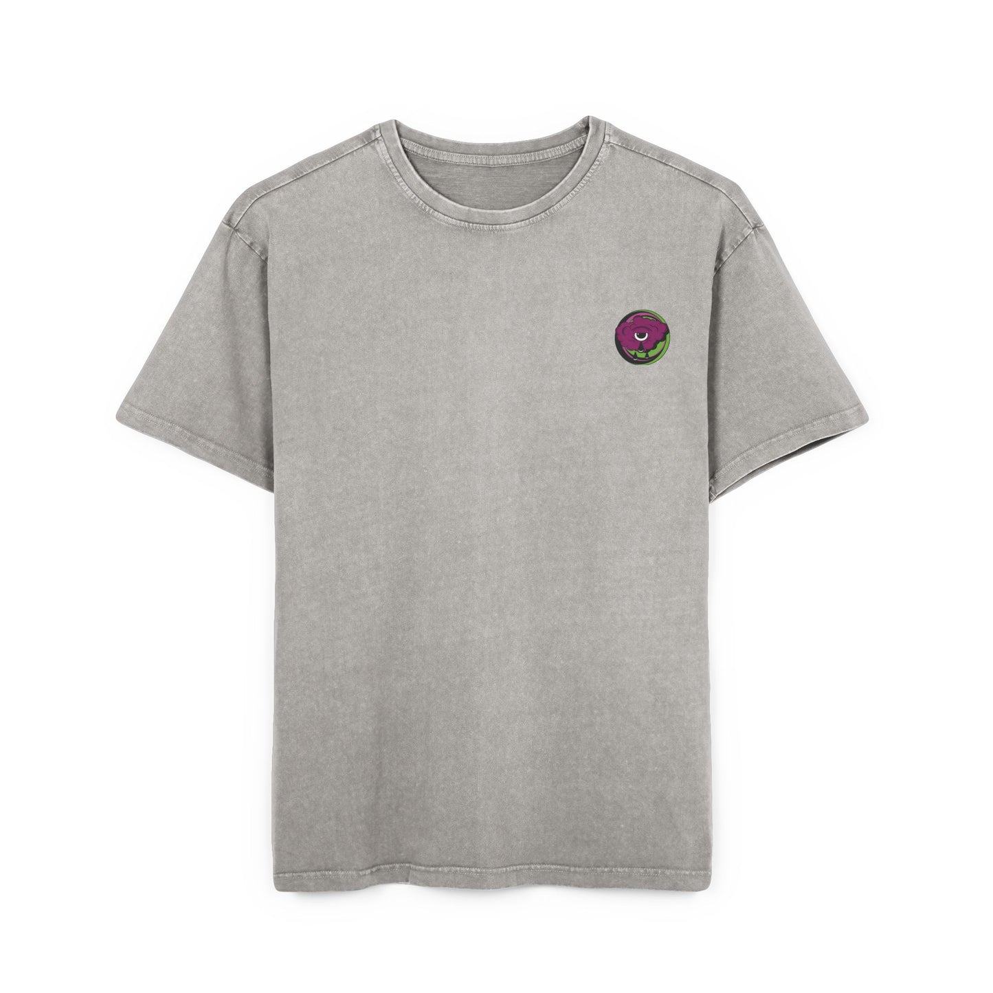 Oversized T-shirt with original surrealist graphic print, featuring bold artistic imagery and a relaxed streetwear fit, designed by the artist for a unique and eye-catching look